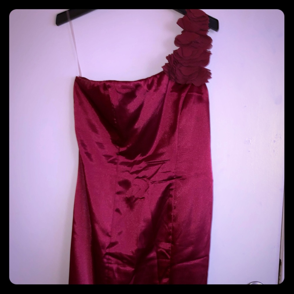 Christopher Straub for Maurices red silk dress